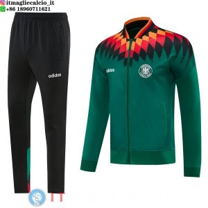 Giacca Full Zip e Pantaloni Allenamento Germania 2026 Verde Navy Nero