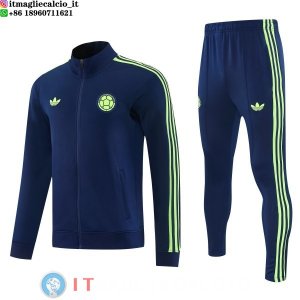 Giacca Full Zip e Pantaloni Allenamento Colombia 2026 Blu Navy