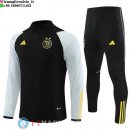 Felpa Da Allenamento Set Completo Bambino Algeria 2023 Nero Grigio