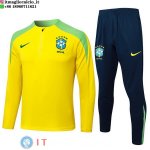 Felpa Da Allenamento Set Completo Brasile 2024 Giallo Blu I Verde Felpa Da Allenamento Set Completo Brasile 2024 Giallo Blu I Verde