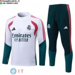 Felpa Da Allenamento Set Completo Real Madrid 26-27 Bianco Rosa Verde Felpa Da Allenamento Set Completo Real Madrid 26-27 Bianco Rosa Verde