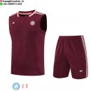 Senza Maniche Set Completo Maglia Bayern Monaco 2025/2026 Rosso