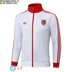 Giacca Lunga Zip Bayern Monaco 25-26 Bianco Rosso