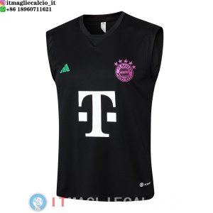 Senza Maniche Maglia Bayern Monaco 2023/2024 Nero I Purpureo Verde