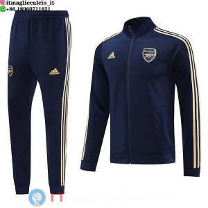 Giacca Set Completo Lunga Zip Arsenal 23-24 Blu I Navy