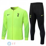 Giacca Set Completo Lunga Zip Tottenham Hotspur 22-23 Verde Nero