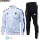 Giacca Full Zip e Pantaloni Allenamento Bambino Argentina 2026 Bianco I Blu Nero