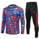 Giacca Set Completo Bayern Monaco 21-22 Blu Rosso Nero