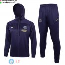 Giacca Felpa Cappuccio Set Completo Paris Saint Germain 23-24 Purpureo