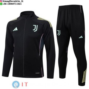 Giacca Set Completo Lunga Zip Bambino Juventus 25-26 Nero Rosa