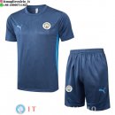 Formazione Set Completo Maglia Manchester city 2024/2025 Grigio Blu