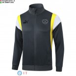 Giacca Lunga Zip Borussia Dortmund 23-24 Grigio Giallo