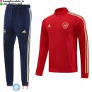 Giacca Set Completo Lunga Zip Arsenal 23-24 Rosso Blu