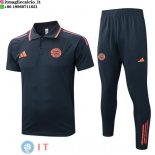 POLO Maglia Set Completo Bayern Monaco 2025/2026 Grigio Navy POLO Maglia Set Completo Bayern Monaco 2025/2026 Grigio Navy
