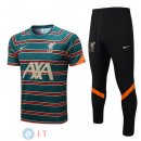 Formazione Maglia Set Completo Liverpool 2022/2023 Verde Arancione Nero