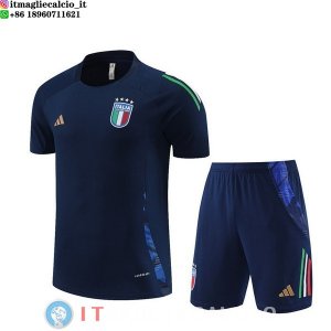 Formazione Set Completo Maglia Italia 2024 Blu Navy