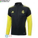 Giacca Lunga Zip Real Madrid 2025/2026 Grigio Giallo