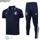 POLO Maglia Set Completo Italia 2023 Blu Navy