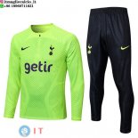 Felpa Da Allenamento Set Completo Tottenham Hotspur 22-23 Verde I Nero