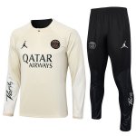 Felpa Da Allenamento Bambino Giocatori Set Completo PSG 23-24 Giallo Nero Felpa Da Allenamento Bambino Giocatori Set Completo PSG 23-24 Giallo Nero