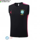 Senza Maniche Maglia Brasile 2026 Nero Rosa
