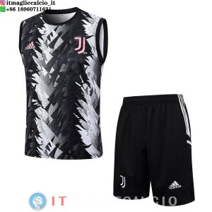 Senza Maniche Set Completo Maglia Juventus 2023/2024 Grigio I Nero