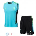 Senza Maniche Set Completo Maglia Juventus 2022/2023 Verde Nero