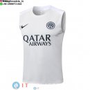Senza Maniche Maglia Inter Milan 2025/2026 Bianco Giallo