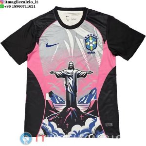 Thailandia Maglia Brasile Speciale 2026 Nero Grigio Rosa