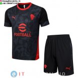 Formazione Set Completo Maglia AC Milan 2025/2026 Nero Rosso
