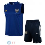 Senza Maniche Set Completo Maglia Boca Juniors 2021/2022 Blu