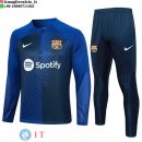 Felpa Da Allenamento Set Completo Barcellona 23-24 Blu Navy