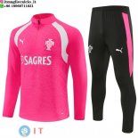 Tuta da Allenamento Portogallo Mezza Cerniera 2026 Rosa Nero Tuta da Allenamento Portogallo Mezza Cerniera 2026 Rosa Nero