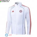 Giacca Lunga Zip Bayern Monaco 25-26 Bianco Rosso Blu