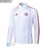 Giacca Lunga Zip Bayern Monaco 25-26 Bianco Rosso Blu