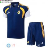 POLO Maglia Set Completo Real Madrid 2026/2027 Blu Navy Giallo POLO Maglia Set Completo Real Madrid 2026/2027 Blu Navy Giallo