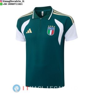 POLO Maglia Italia 2026 Verde Bianco