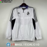 Giacca A Vento Real Madrid 2023/2024 Bianco Purpureo