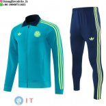 Giacca Full Zip e Pantaloni Allenamento Colombia 2026 Verde Blu Giacca Full Zip e Pantaloni Allenamento Colombia 2026 Verde Blu