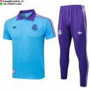 POLO Maglia Set Completo Real Madrid 2025/2026 Blu Purpureo