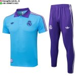 POLO Maglia Set Completo Real Madrid 2025/2026 Blu Purpureo