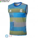Senza Maniche Maglia Real Madrid 2025/2026 Blu Giallo
