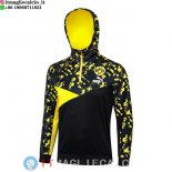 Giacca Felpa Cappuccio Borussia Dortmund 23-24 Nero Giallo