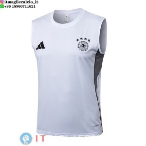 Senza Maniche Maglia Germania 2025 Bianco