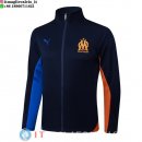 Giacca Lunga Zip Marseille 25-26 Blu Navy