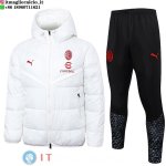 Giacca in Cotone Set Completo AC Milan 23-24 Bianco Nero Giacca in Cotone Set Completo AC Milan 23-24 Bianco Nero