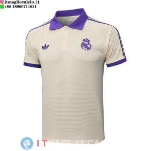 POLO Maglia Real Madrid 2025/2026 Giallo Purpureo
