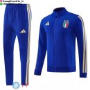 Giacca Set Completo Lunga Zip Italia 2026 Blu Giallo