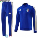 Giacca Set Completo Lunga Zip Italia 2026 Blu Giallo Giacca Set Completo Lunga Zip Italia 2026 Blu Giallo