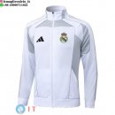 Giacca Lunga Zip Real Madrid 2025/2026 Bianco I Grigio